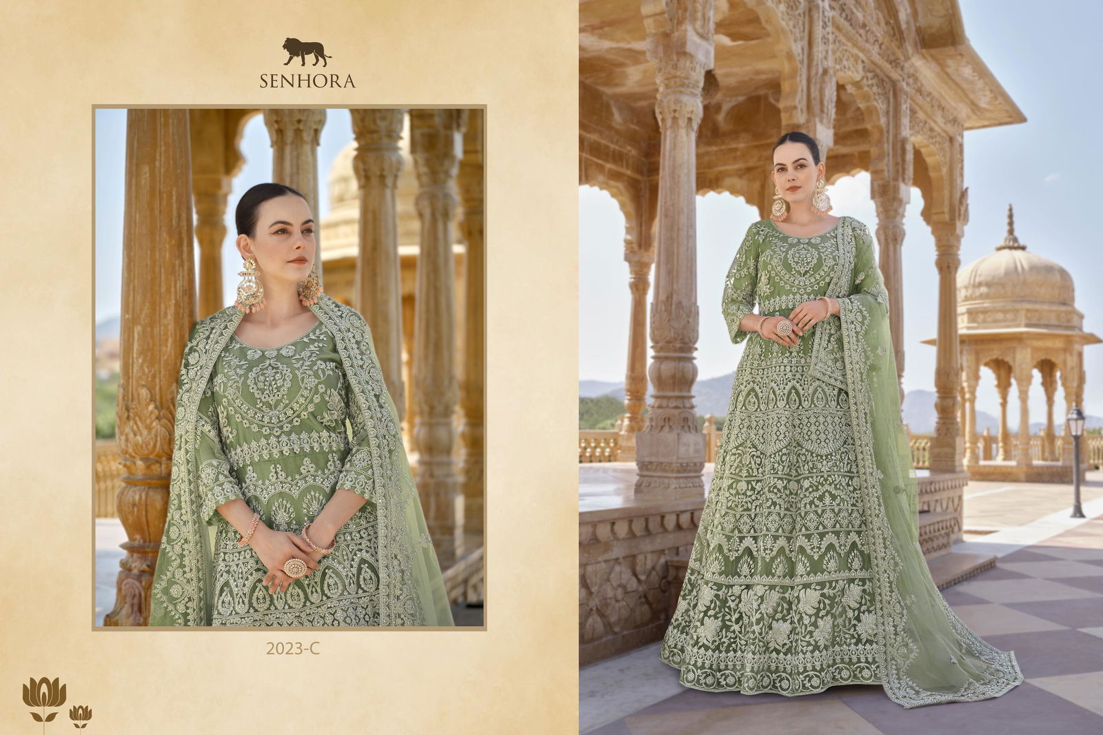 Twisha By Senhora 3023 A To D Heavy Anarkali Wedding Salwar Suits Wholesale Shop In Surat